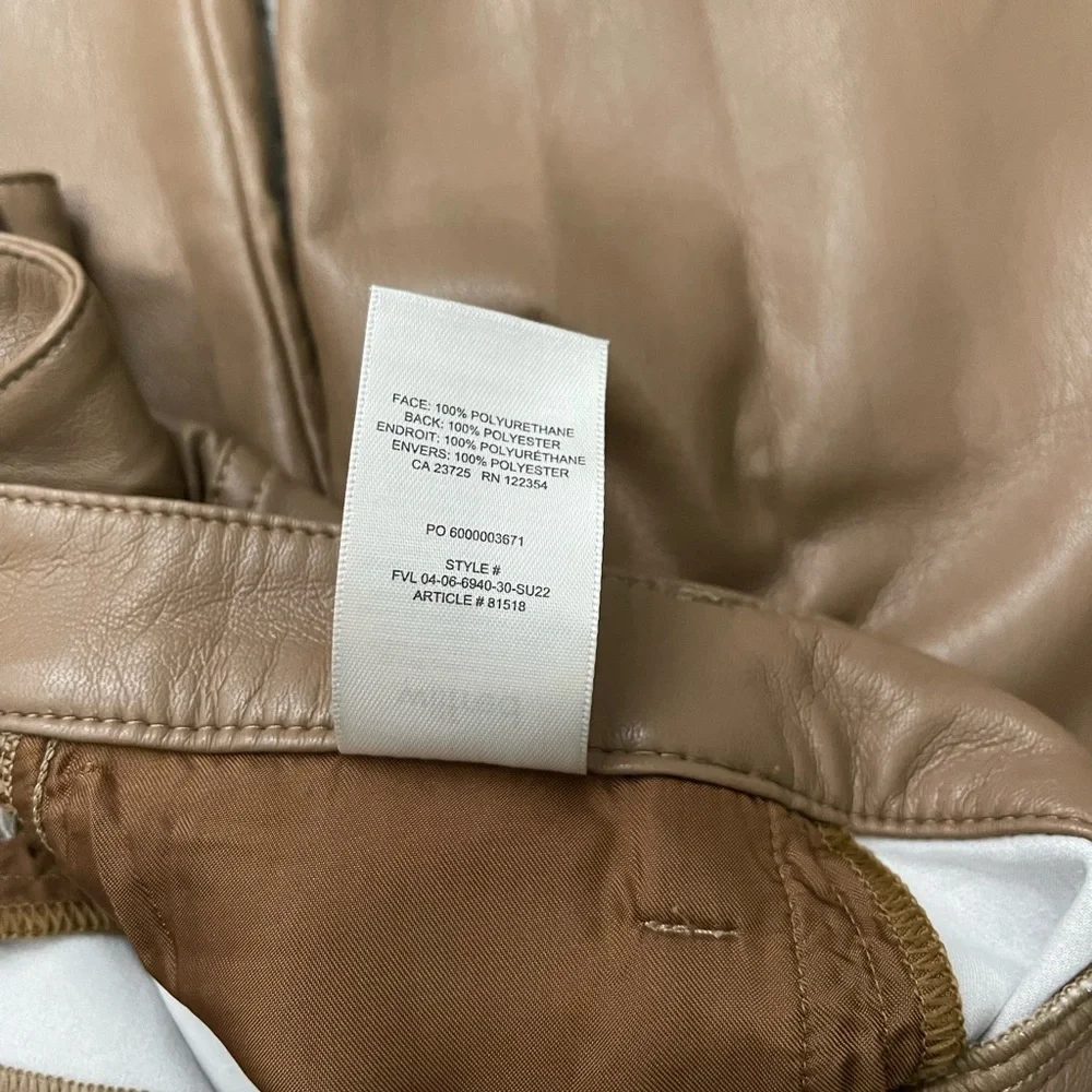 Wilfred Aritzia The Melina High Waisted Straight Leg Pant Constant Camel Size 0 - Picture 8 of 8